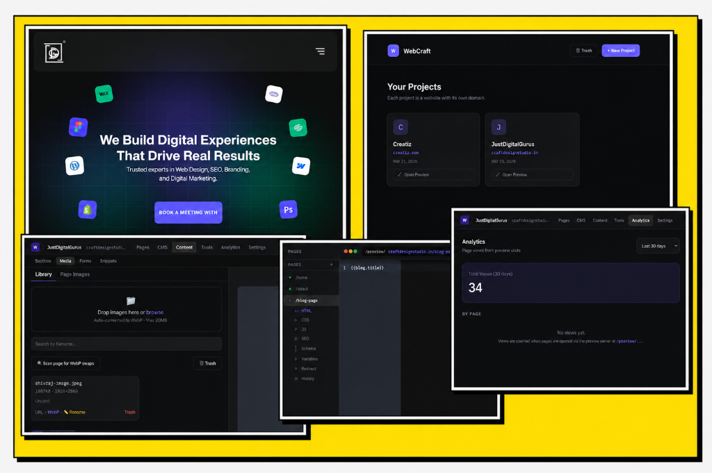 Website Builder Platform — Full-stack web app built with React, Vite, Tailwind CSS and Node.js