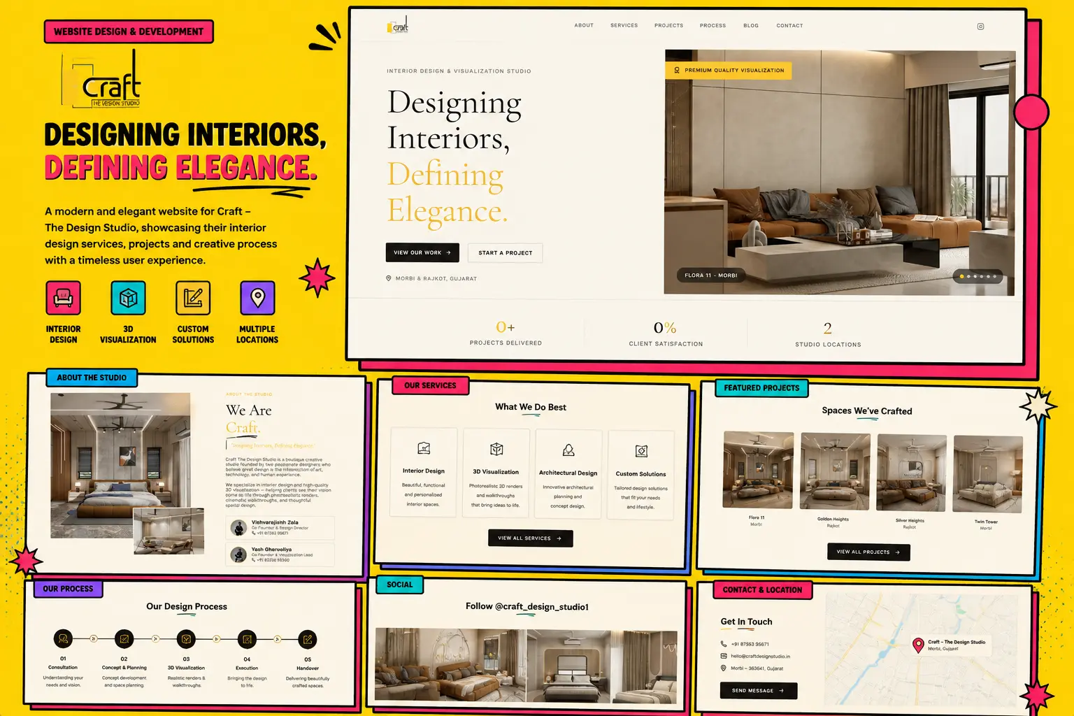Craft Design Studio — the finished website